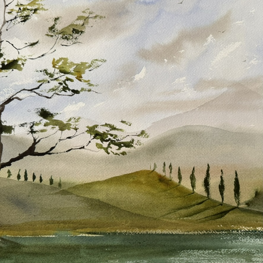 Umbria — Cypresser och kullar